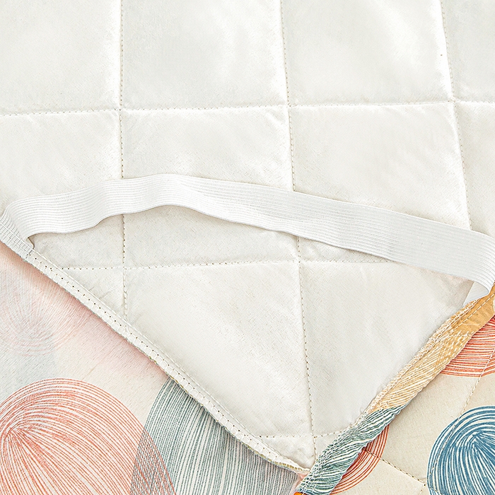 91家纺网 家纺一手货源 找家纺 笠裙家纺 2025新款磨毛夹棉S边单件三件套韩版防滑床裙单床裙床裙单件 多彩生活