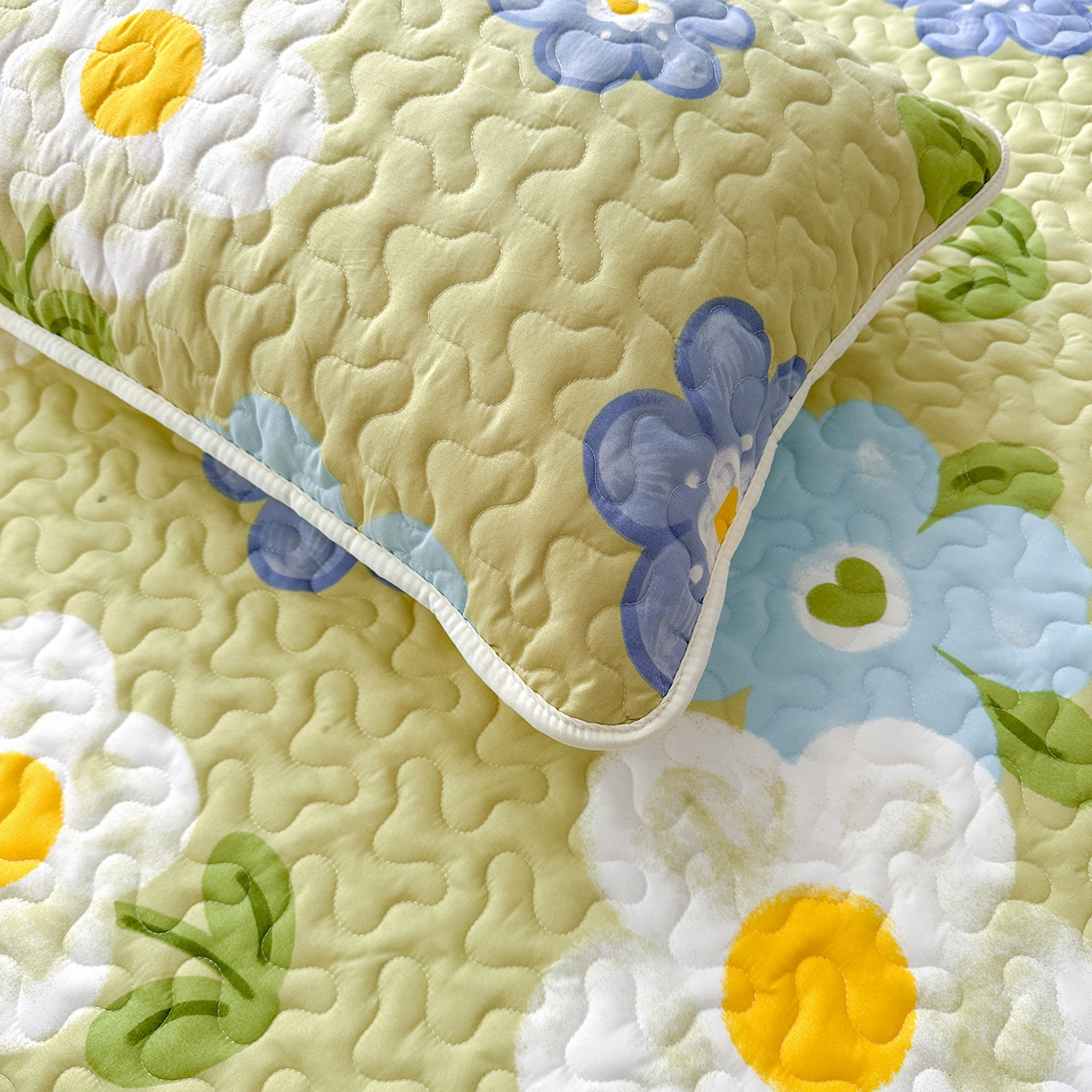 91家纺网 家纺一手货源 找家纺 笠裙家纺 2025新款磨毛夹棉S边单件三件套韩版防滑床裙单床裙床裙单件 花爱