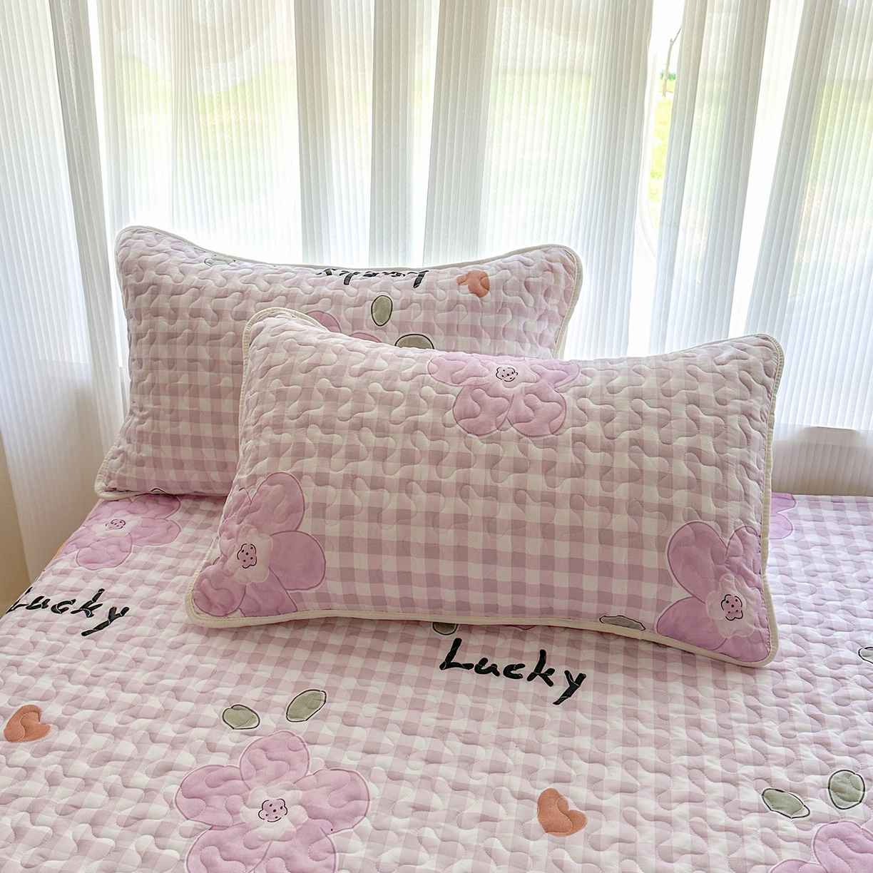 91家纺网 家纺一手货源 找家纺 笠裙家纺 2025新款磨毛夹棉S边单件三件套韩版防滑床裙单床裙床裙单件 花舞