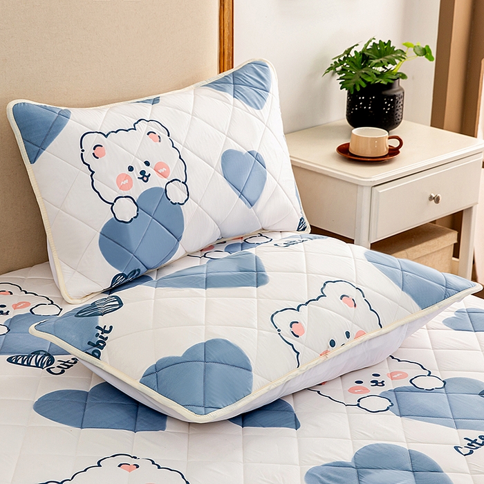 91家纺网 家纺一手货源 找家纺 笠裙家纺 2025新款磨毛夹棉S边单件三件套韩版防滑床裙单床裙床裙单件 可爱