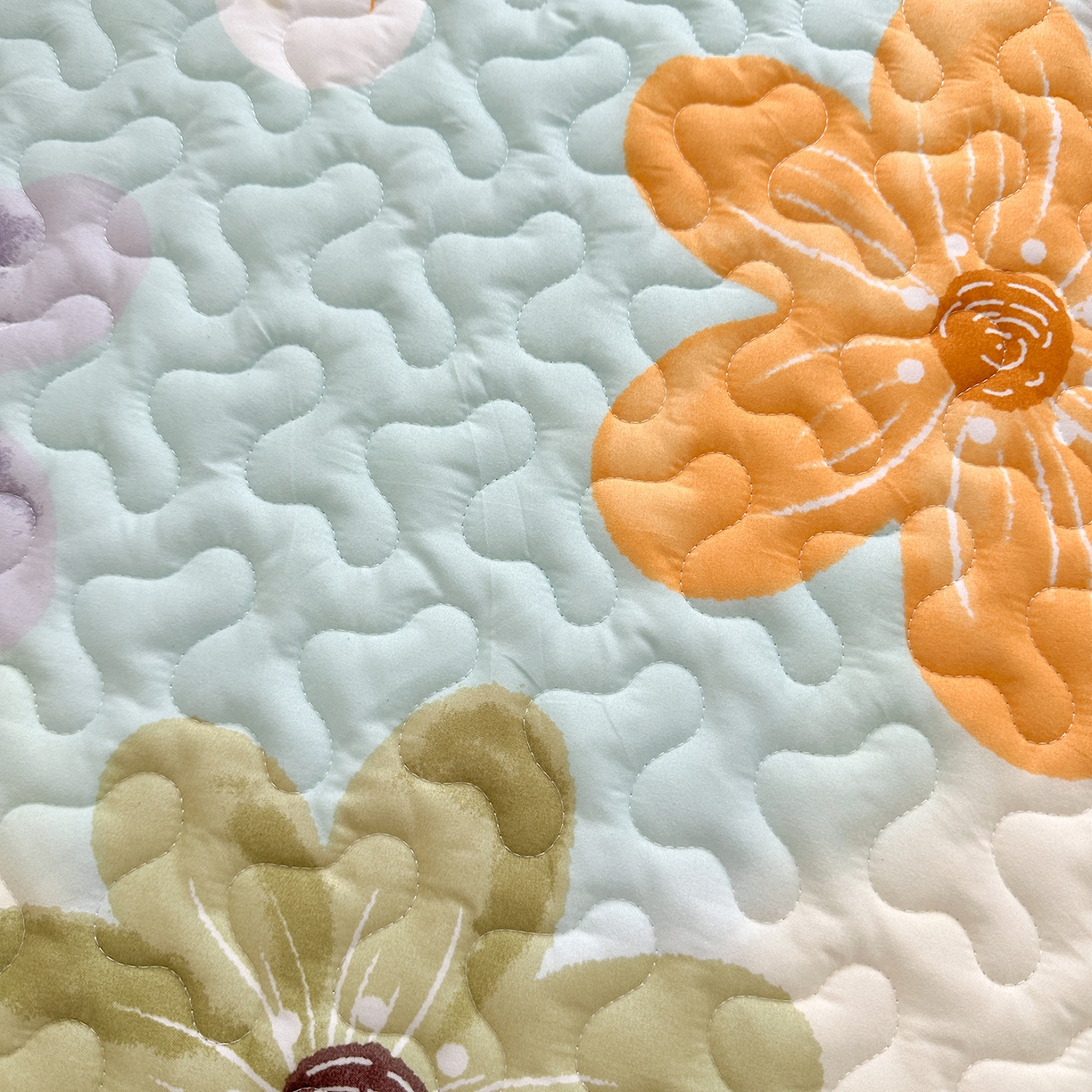 91家纺网 家纺一手货源 找家纺 笠裙家纺 2025新款磨毛夹棉S边单件三件套韩版防滑床裙单床裙床裙单件 浅花