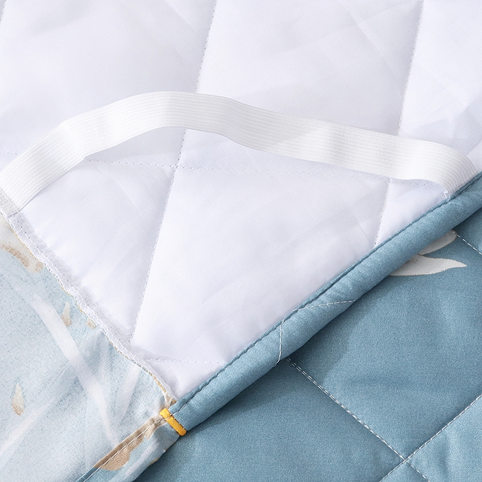 91家纺网 家纺一手货源 找家纺 笠裙家纺 2025新款磨毛夹棉S边单件三件套韩版防滑床裙单床裙床裙单件 清新