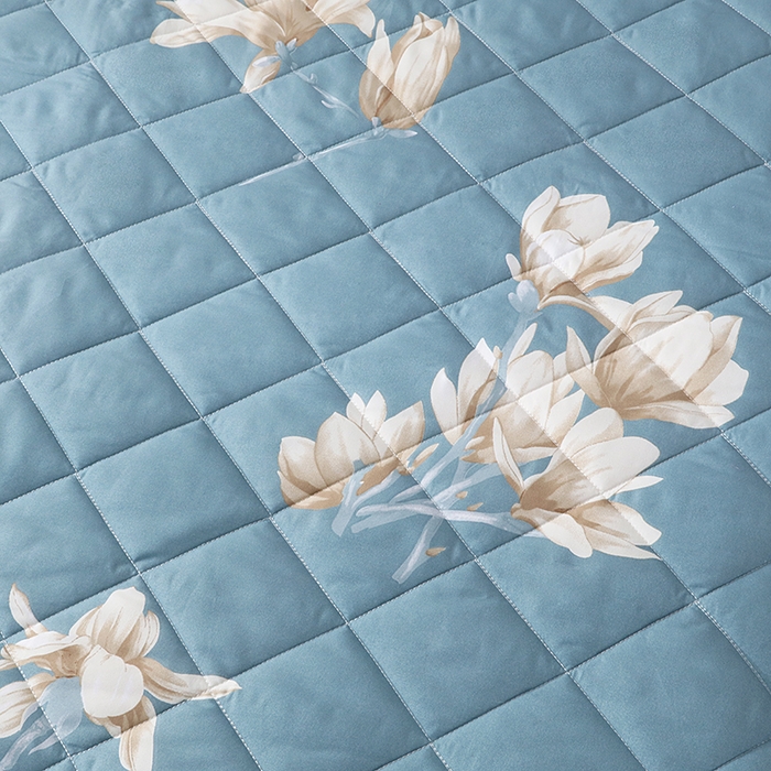 91家纺网 家纺一手货源 找家纺 笠裙家纺 2025新款磨毛夹棉S边单件三件套韩版防滑床裙单床裙床裙单件 清新