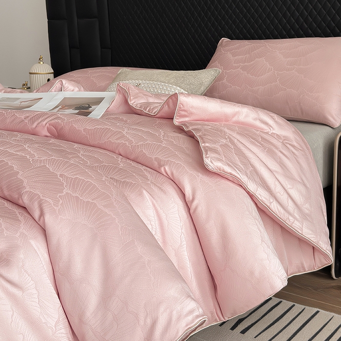 91家纺网 家纺一手货源 找家纺 （总）娇逸家居 2025新款60支天丝棉提花贵妇银丝春秋被被子被芯可配同系列枕套床单