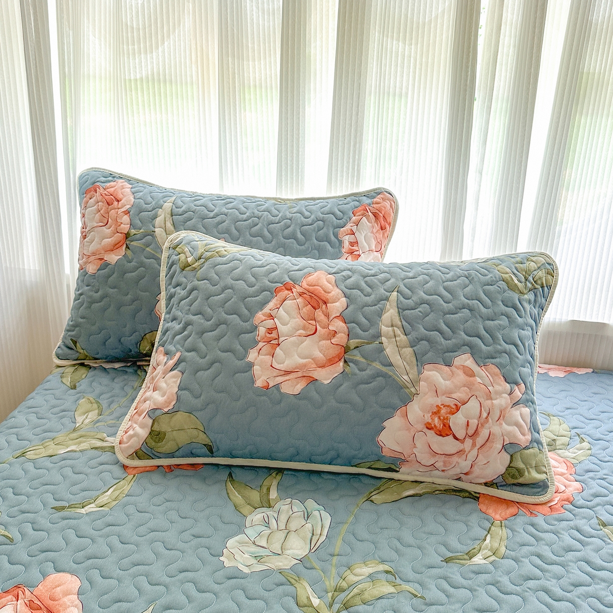 91家纺网 家纺一手货源 找家纺 笠裙家纺 2025新款磨毛夹棉S边单件三件套韩版防滑床裙单床裙床裙单件 婉华