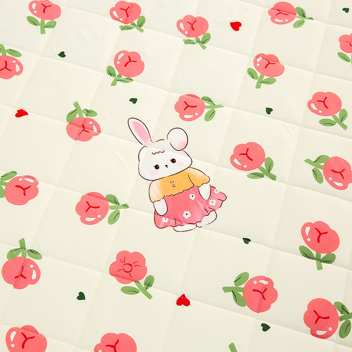 91家纺网 家纺一手货源 找家纺 笠裙家纺 2025新款磨毛夹棉S边单件三件套韩版防滑床裙单床裙床裙单件 小兔