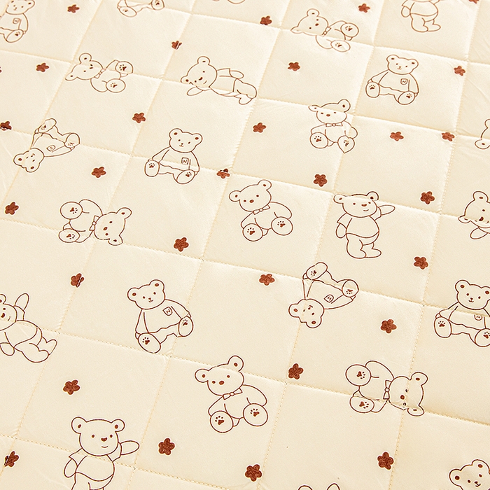 91家纺网 家纺一手货源 找家纺 笠裙家纺 2025新款磨毛夹棉S边单件三件套韩版防滑床裙单床裙床裙单件 小熊