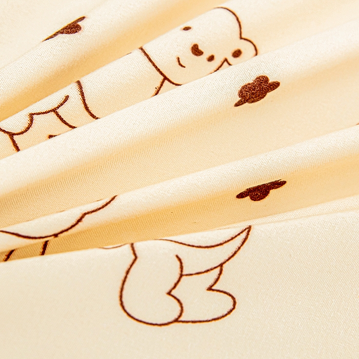 91家纺网 家纺一手货源 找家纺 笠裙家纺 2025新款磨毛夹棉S边单件三件套韩版防滑床裙单床裙床裙单件 小熊