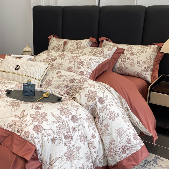 （总）娇逸家居 2025新款100支新疆长绒棉纯棉数码印花全棉四件套（专版花型）