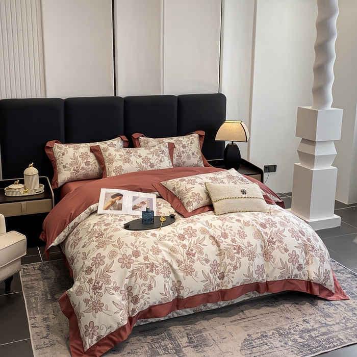 91家纺网 家纺一手货源 找家纺 （总）娇逸家居 2025新款100支新疆长绒棉纯棉数码印花全棉四件套（专版花型）