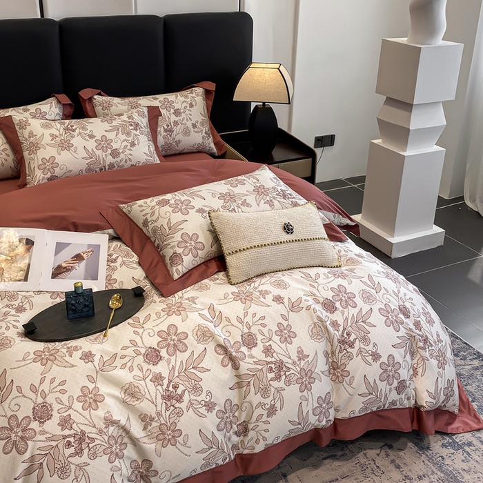 91家纺网 家纺一手货源 找家纺 （总）娇逸家居 2025新款100支新疆长绒棉纯棉数码印花全棉四件套（专版花型）