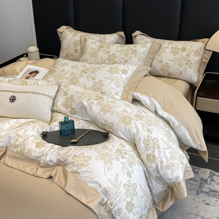 91家纺网 家纺一手货源 找家纺 （总）娇逸家居 2025新款100支新疆长绒棉纯棉数码印花全棉四件套（专版花型）