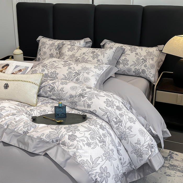 91家纺网 家纺一手货源 找家纺 （总）娇逸家居 2025新款100支新疆长绒棉纯棉数码印花全棉四件套（专版花型）