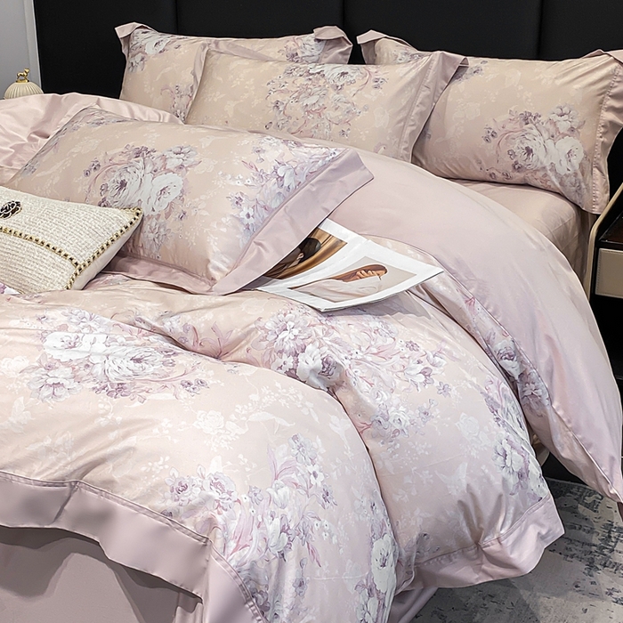 91家纺网 家纺一手货源 找家纺 （总）娇逸家居 2025新款100支新疆长绒棉纯棉数码印花全棉四件套（专版花型）