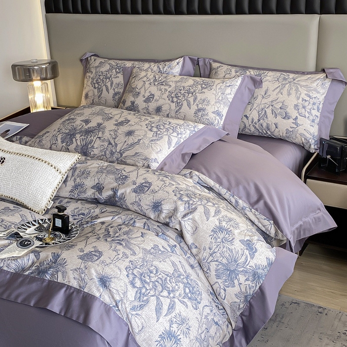 91家纺网 家纺一手货源 找家纺 （总）娇逸家居 2025新款100支新疆长绒棉纯棉数码印花全棉四件套（专版花型）