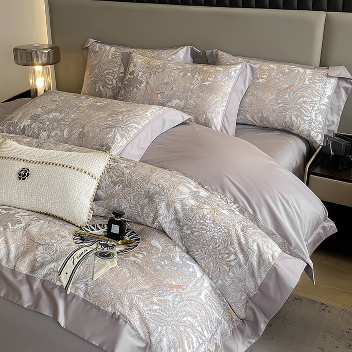 91家纺网 家纺一手货源 找家纺 （总）娇逸家居 2025新款100支新疆长绒棉纯棉数码印花全棉四件套（专版花型）