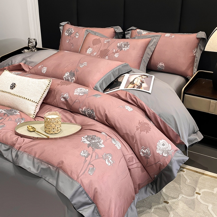 91家纺网 家纺一手货源 找家纺 （总）娇逸家居 2025新款100支新疆长绒棉纯棉数码印花全棉四件套（专版花型）