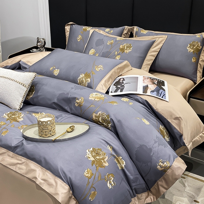 91家纺网 家纺一手货源 找家纺 （总）娇逸家居 2025新款100支新疆长绒棉纯棉数码印花全棉四件套（专版花型）