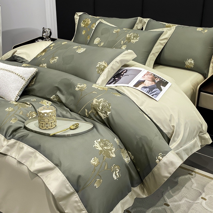 91家纺网 家纺一手货源 找家纺 （总）娇逸家居 2025新款100支新疆长绒棉纯棉数码印花全棉四件套（专版花型）