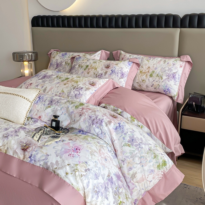 91家纺网 家纺一手货源 找家纺 （总）娇逸家居 2025新款100支新疆长绒棉纯棉数码印花全棉四件套（专版花型）