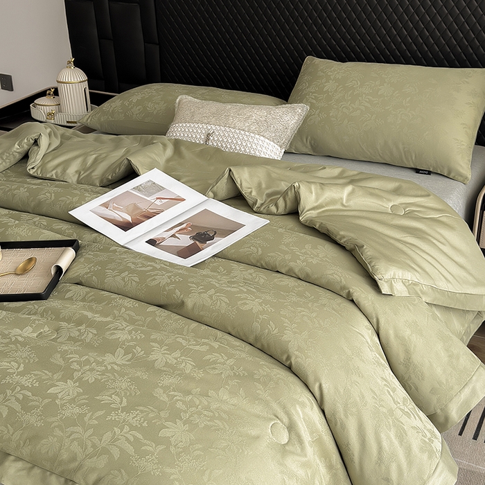 91家纺网 家纺一手货源 找家纺 （总）娇逸家居 2025新款60支全棉纯棉提花水洗棉春秋被被子被芯 可配同系列枕套床单