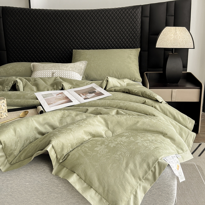 91家纺网 家纺一手货源 找家纺 （总）娇逸家居 2025新款60支全棉纯棉提花水洗棉春秋被被子被芯 可配同系列枕套床单