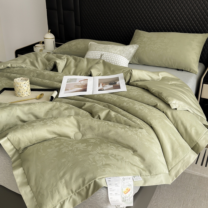 91家纺网 家纺一手货源 找家纺 （总）娇逸家居 2025新款60支全棉纯棉提花水洗棉春秋被被子被芯 可配同系列枕套床单