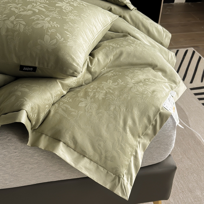 91家纺网 家纺一手货源 找家纺 （总）娇逸家居 2025新款60支全棉纯棉提花水洗棉春秋被被子被芯 可配同系列枕套床单