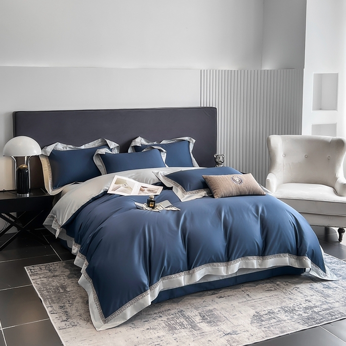 91家纺网 家纺一手货源 找家纺 （总）娇逸家居 2025四季款100支全棉全棉纯棉镂空款四件套-圣地亚