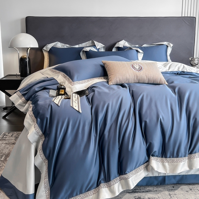 91家纺网 家纺一手货源 找家纺 （总）娇逸家居 2025四季款100支全棉全棉纯棉镂空款四件套-圣地亚