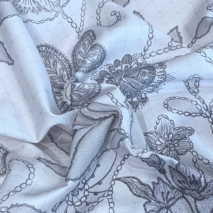 91家纺网 家纺一手货源 找家纺 娇逸家居 2025新款100支新疆长绒棉纯棉数码印花全棉四件套（专版花型） 初语-灰