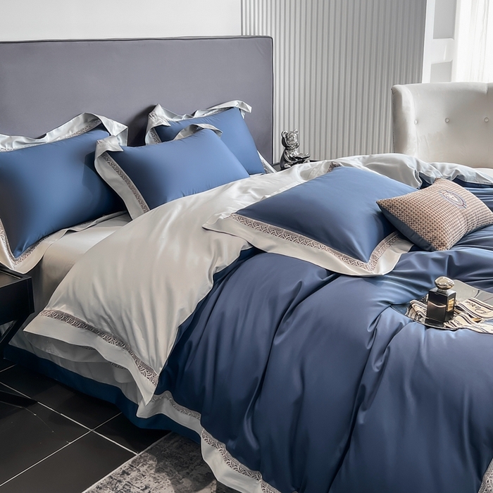 91家纺网 家纺一手货源 找家纺 （总）娇逸家居 2025四季款100支全棉全棉纯棉镂空款四件套-圣地亚