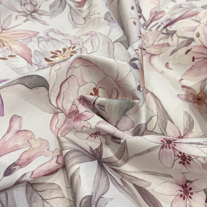 91家纺网 家纺一手货源 找家纺 娇逸家居 2025新款100支新疆长绒棉纯棉数码印花全棉四件套（专版花型） 沐熙-豆沙