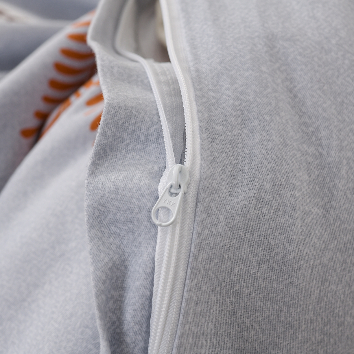 91家纺网 家纺一手货源 找家纺 润淳家居 2025新款百分百全棉磨毛四件套 花枝漫漫 灰