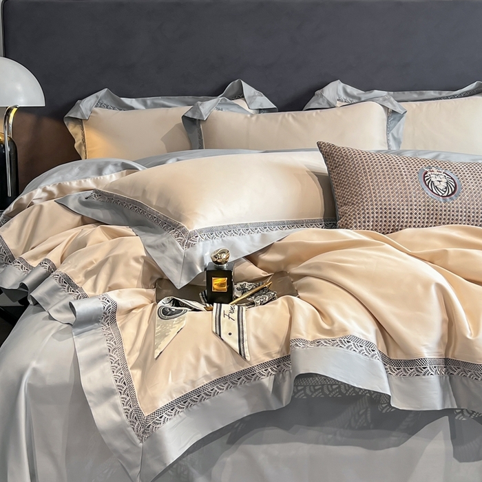 91家纺网 家纺一手货源 找家纺 娇逸家居 2025四季款100支全棉全棉纯棉镂空款四件套-圣地亚 圣地亚-奶白