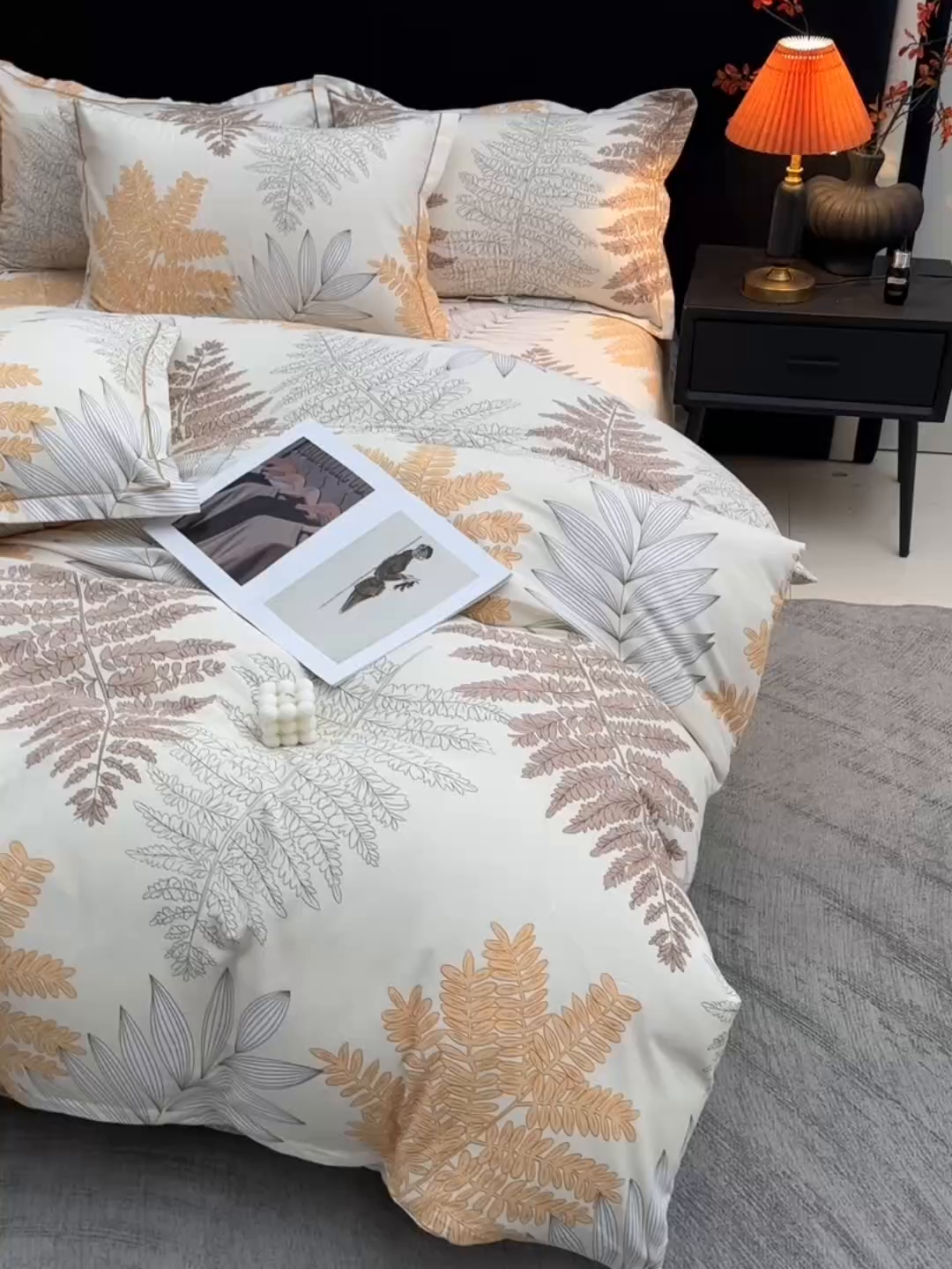 91家纺网 家纺一手货源 找家纺 润淳家居 2025新款百分百全棉磨毛四件套 华庭庄园 米