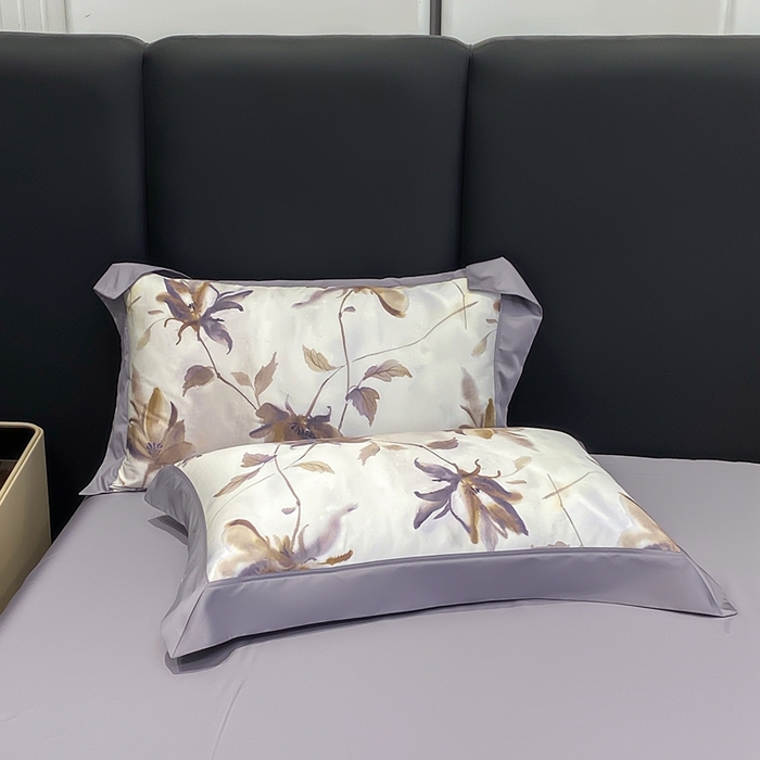 91家纺网 家纺一手货源 找家纺 娇逸家居 2025新款100支新疆长绒棉纯棉数码印花全棉四件套（专版花型） 南溪-紫