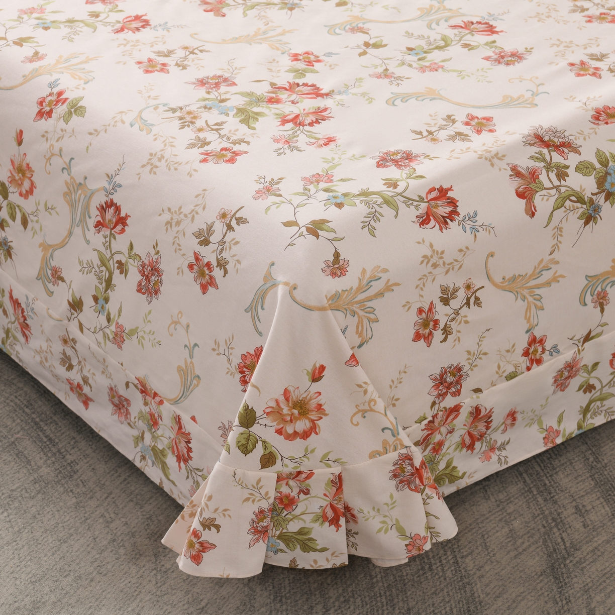 91家纺网 家纺一手货源 找家纺 润淳家居 2025新款百分百全棉磨毛四件套 泡沫之夏