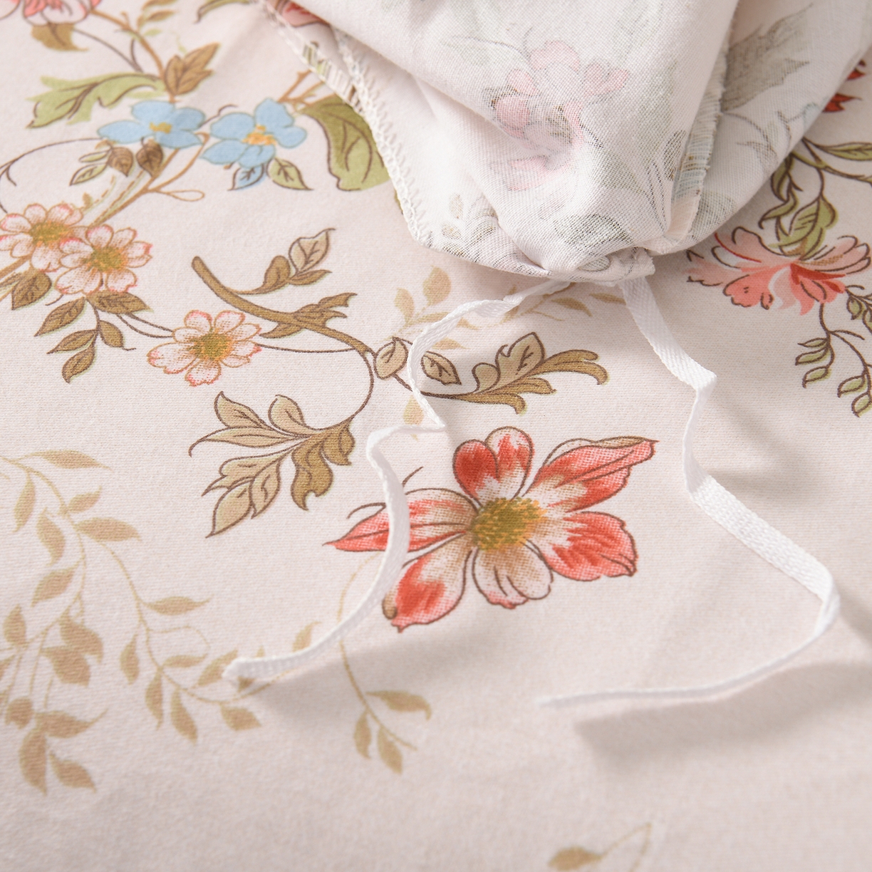 91家纺网 家纺一手货源 找家纺 润淳家居 2025新款百分百全棉磨毛四件套 泡沫之夏