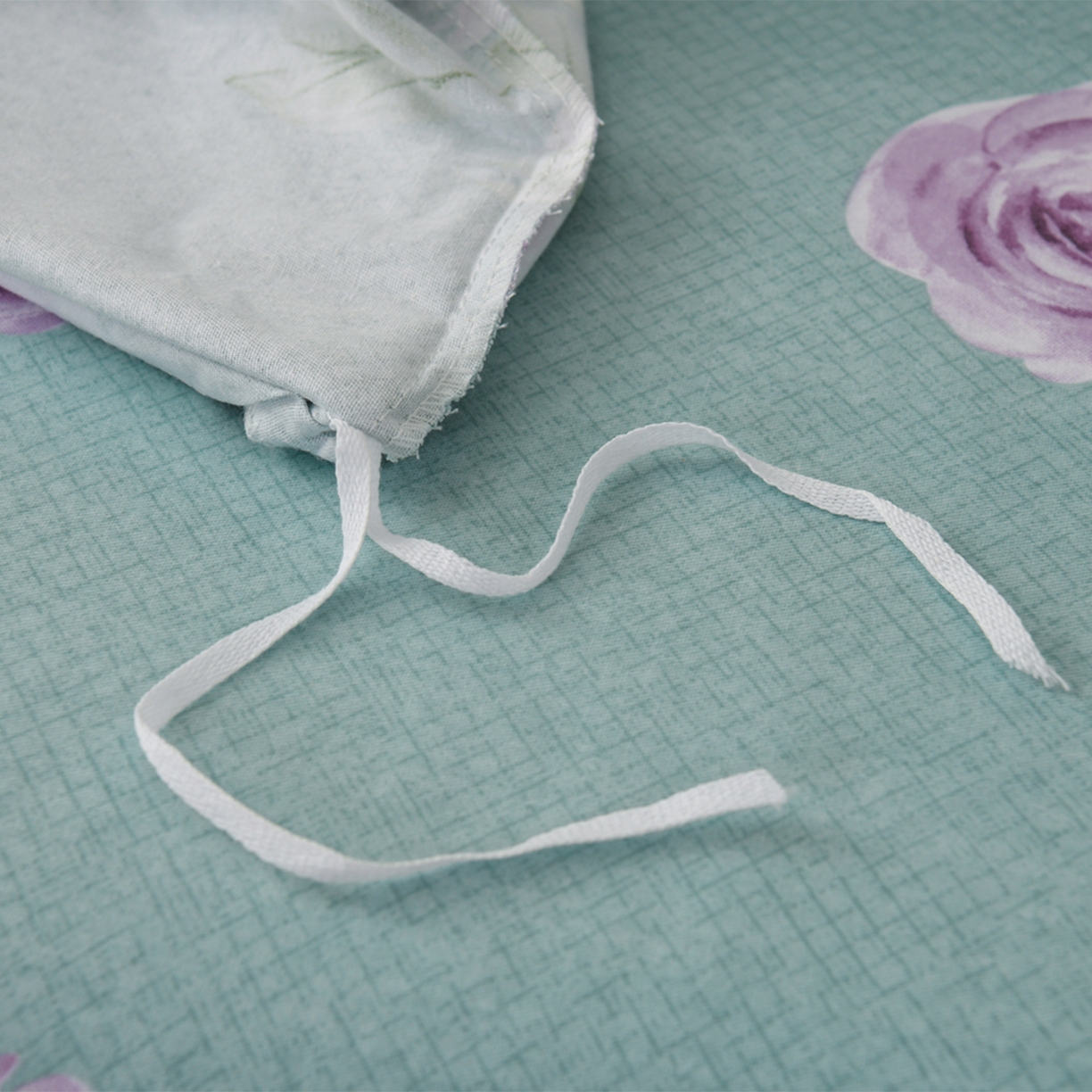 91家纺网 家纺一手货源 找家纺 润淳家居 2025新款百分百全棉磨毛四件套 倾世花颜 绿