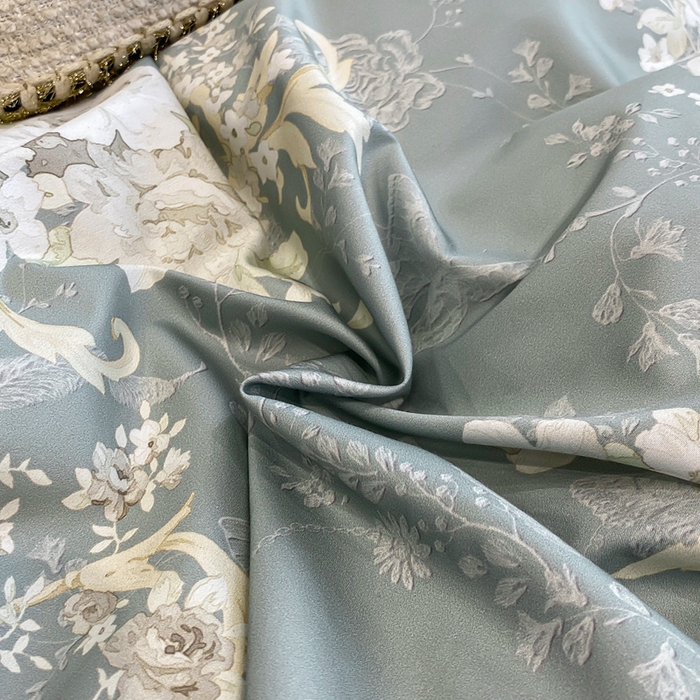 91家纺网 家纺一手货源 找家纺 娇逸家居 2025新款100支新疆长绒棉纯棉数码印花全棉四件套（专版花型） 伊芙琳-绿