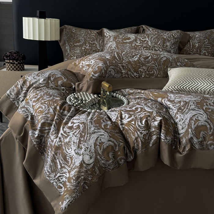 91家纺网 家纺一手货源 找家纺 （总）娇逸家居 2025新款铂金天丝棉磨毛数码印花系列四件套