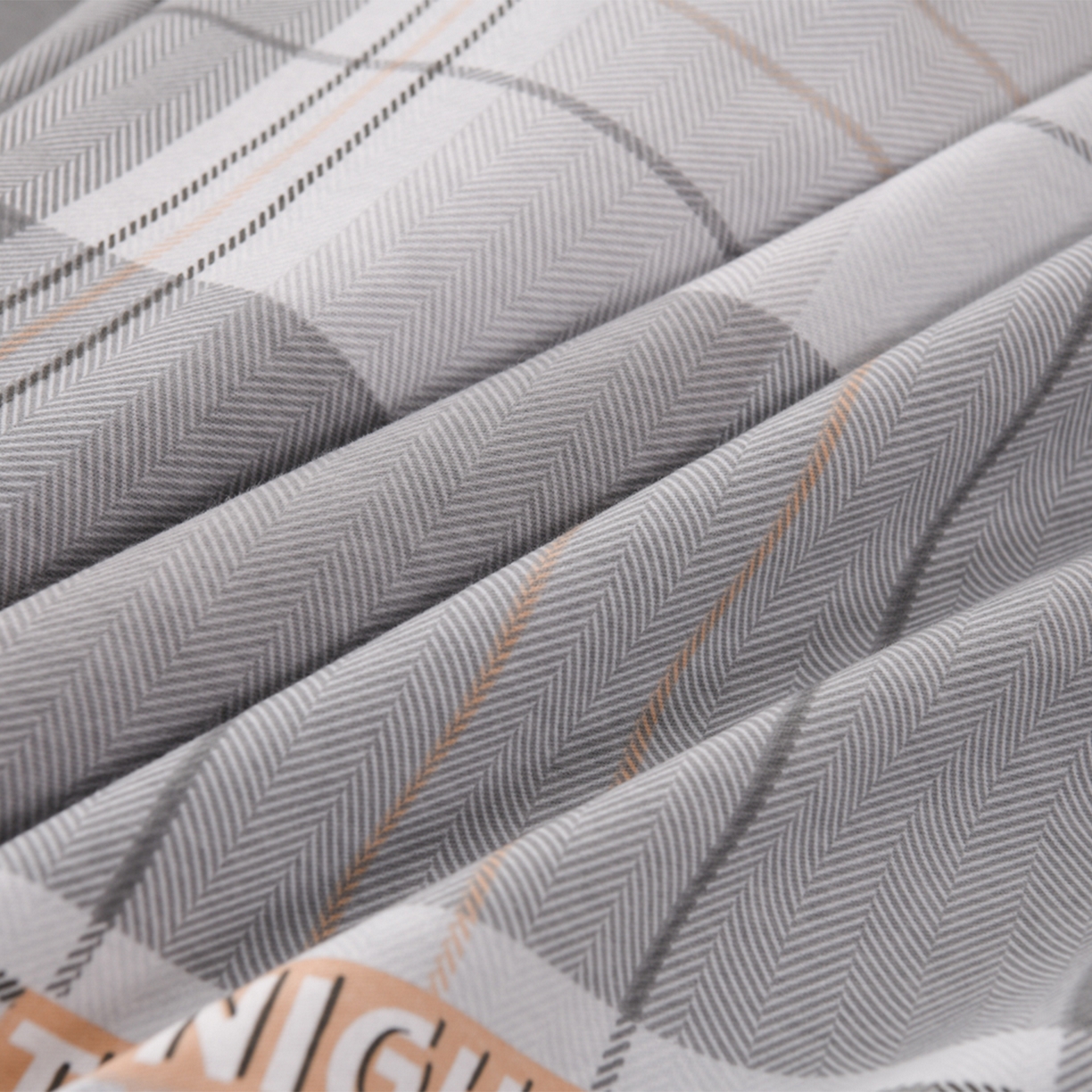 91家纺网 家纺一手货源 找家纺 润淳家居 2025新款百分百全棉磨毛四件套 赛普斯 灰