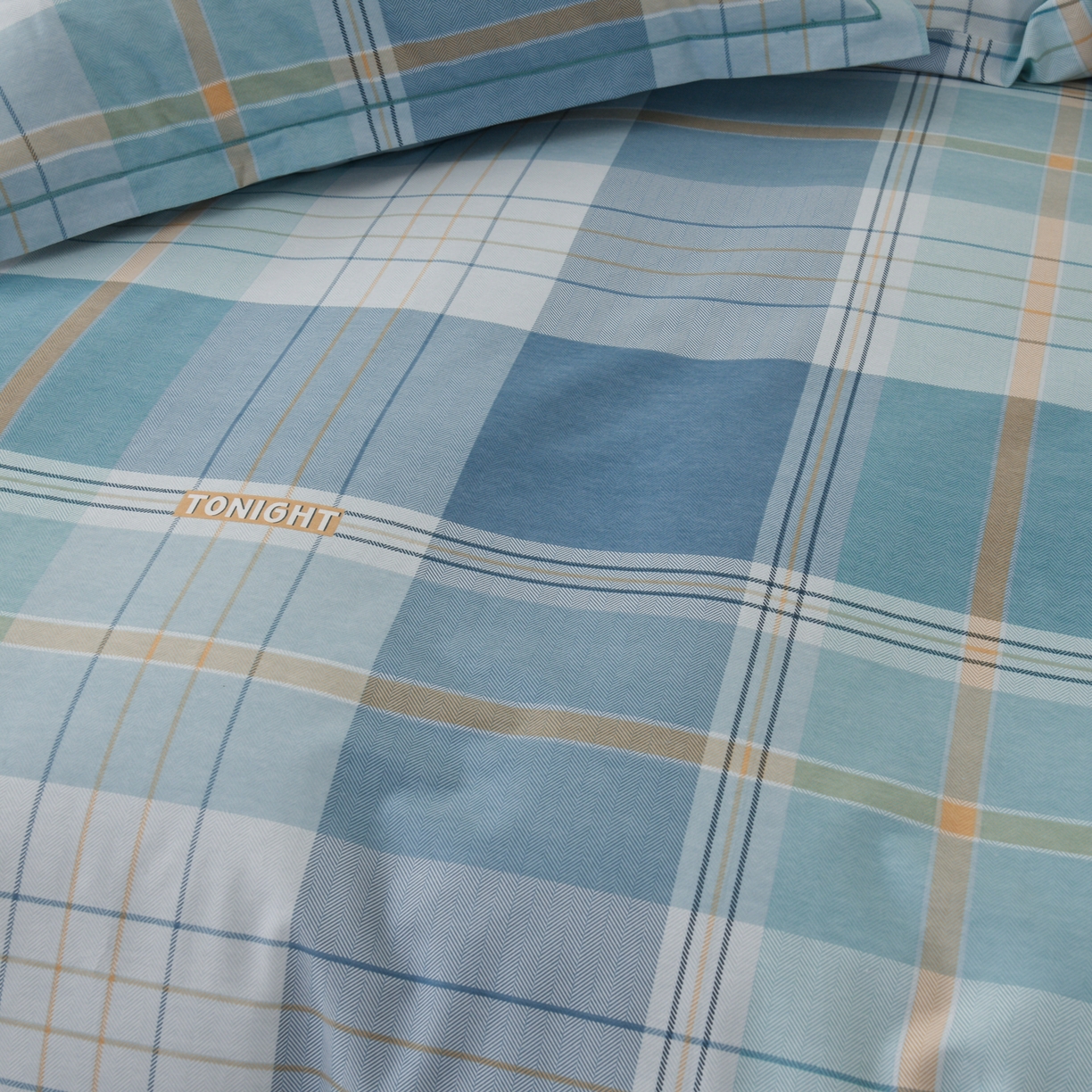 91家纺网 家纺一手货源 找家纺 润淳家居 2025新款百分百全棉磨毛四件套 赛普斯 蓝