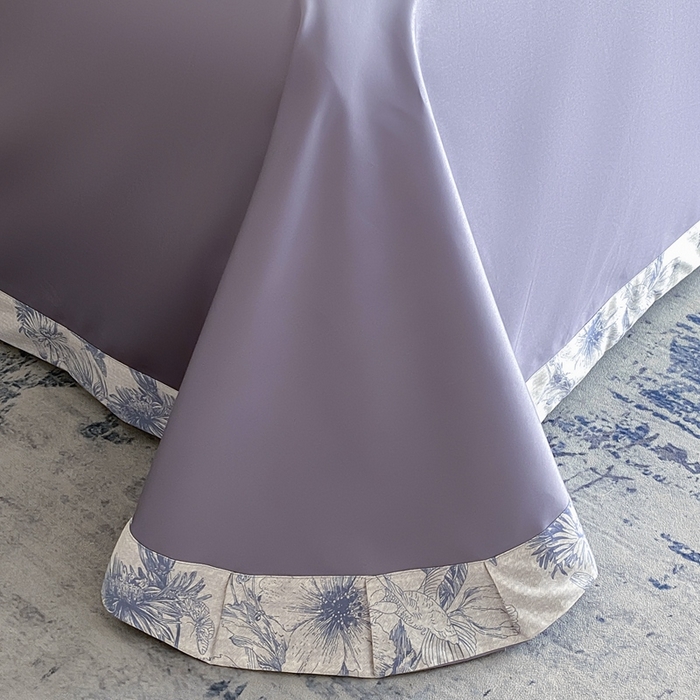 91家纺网 家纺一手货源 找家纺 娇逸家居 2025新款100支新疆长绒棉纯棉数码印花全棉四件套（专版花型） 寒烟