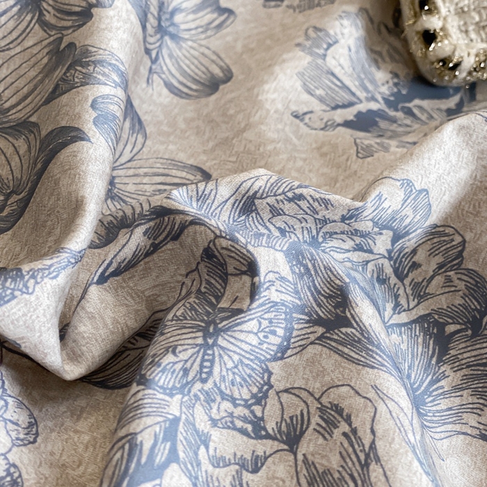 91家纺网 家纺一手货源 找家纺 娇逸家居 2025新款100支新疆长绒棉纯棉数码印花全棉四件套（专版花型） 寒烟