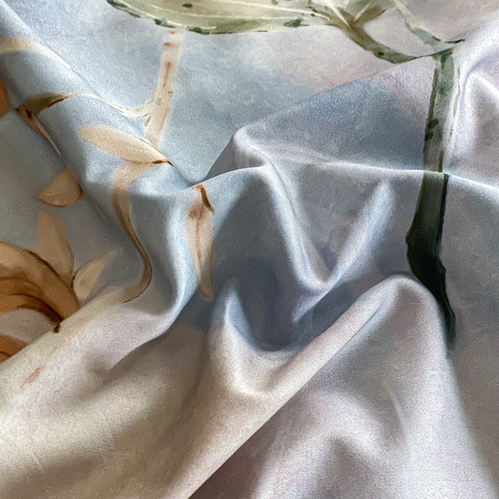 91家纺网 家纺一手货源 找家纺 娇逸家居 2025新款100支新疆长绒棉纯棉数码印花全棉四件套（专版花型） 雾韵