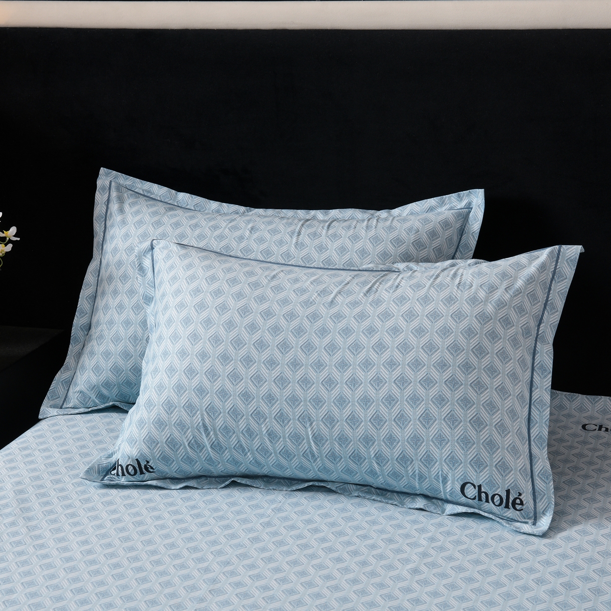 91家纺网 家纺一手货源 找家纺 润淳家居 2025新款百分百全棉磨毛四件套 昔城 蓝