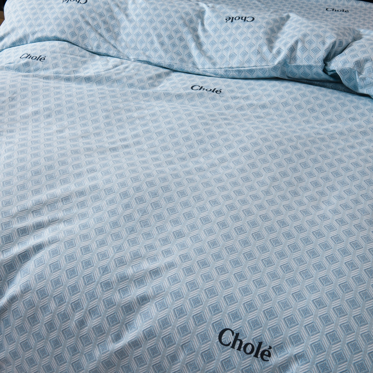 91家纺网 家纺一手货源 找家纺 润淳家居 2025新款百分百全棉磨毛四件套 昔城 蓝