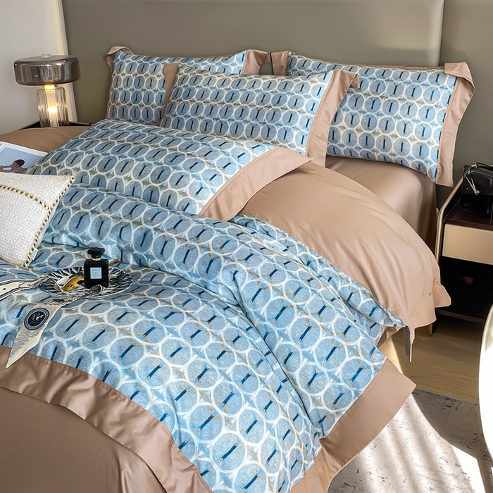 娇逸家居 2025新款100支新疆长绒棉纯棉数码印花全棉四件套（专版花型） 伊莎贝尓